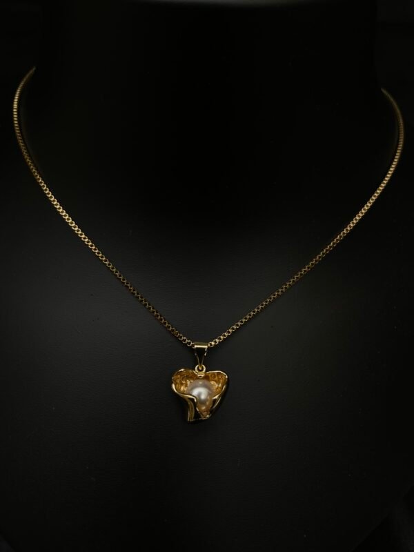 Heart Stone Chain Pendant - Image 3