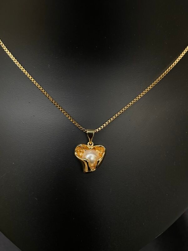 Heart Stone Chain Pendant - Image 2