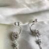 AD Stone Silver Plated Dangler Earrings - Image 4