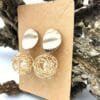 Pairs Gold Statement Drop Earrings - Image 2