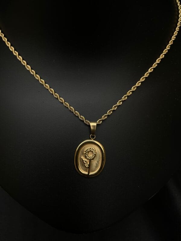 Sunflower Gold Necklace - Image 3